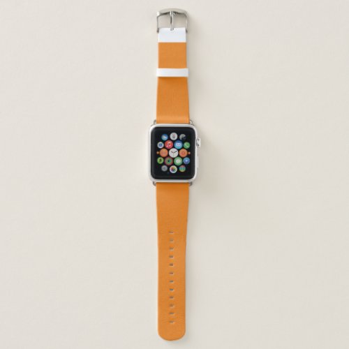 Hex F17F17 Pumpkin Orange Apple Watch Band