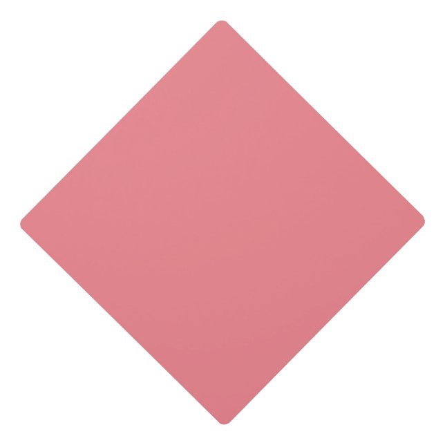 Hex #F1838A, Light Coral Tassel Topper (Front)