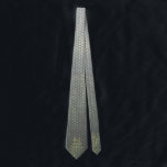 Hex Grid Gray Ombre Evergreen Neck Tie<br><div class="desc">a geometric hexagonal grid</div>