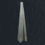 Hex Grid Gray Ombre Evergreen Neck Tie<br><div class="desc">a geometric hexagonal grid</div>