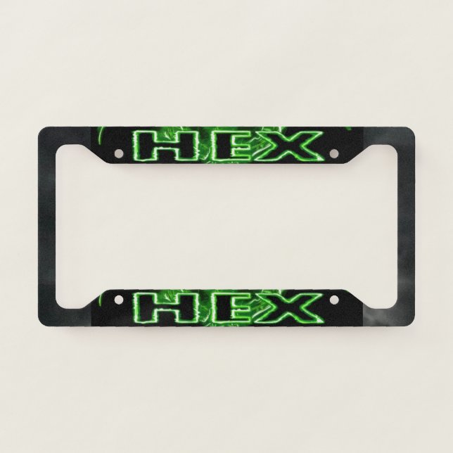 HEX LICENSE PLATE FRAME (Front)
