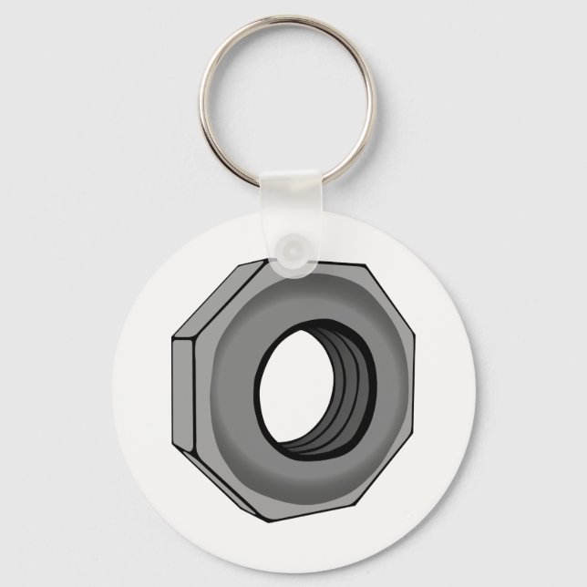 Hex Nut Keychain (Front)