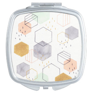 Hex Scatter Compact Mirror