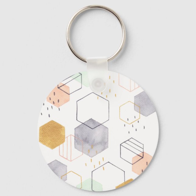 Hex Scatter Keychain (Front)