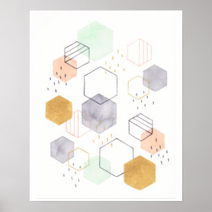 Hex Scatter Poster