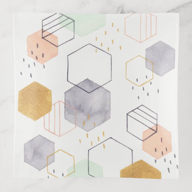 Hex Scatter Trinket Tray (Front)