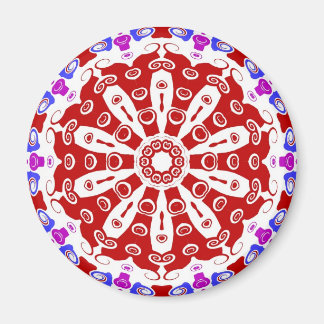 Hex Sign Red Magnet