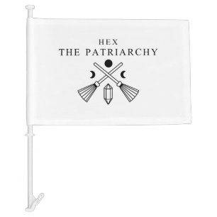 Hex The Patriarchy  Car Flag