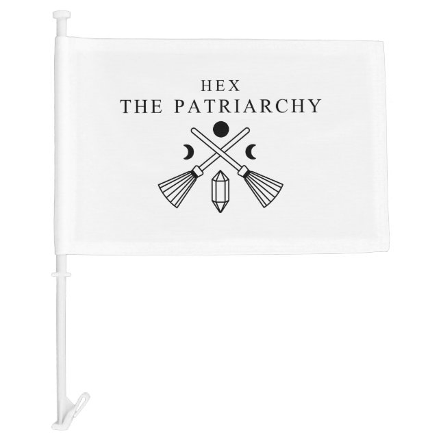 Hex The Patriarchy  Car Flag (Front)