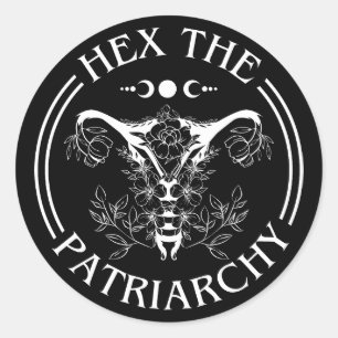 Hex The Patriarchy Classic Round Sticker