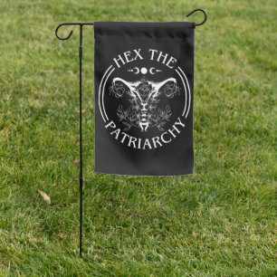 Hex The Patriarchy Garden Flag