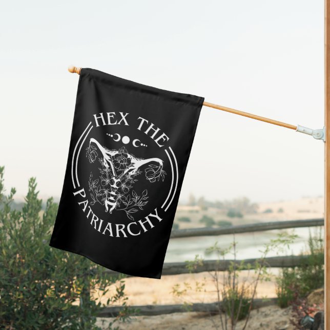 Hex The Patriarchy House Flag (Insitu (Back))