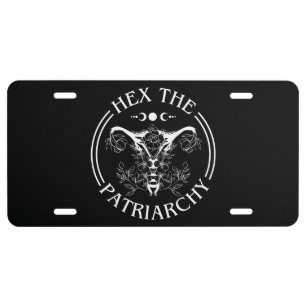 Hex The Patriarchy License Plate