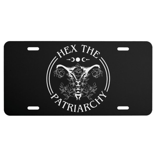 Hex The Patriarchy License Plate (Front)