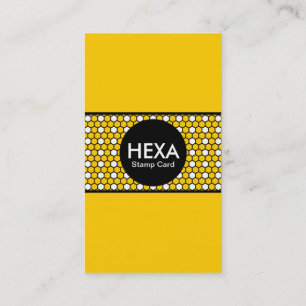 hexa stamp card (color customizable)