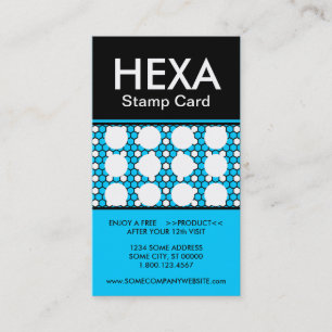 hexa stamp card (color customizable)