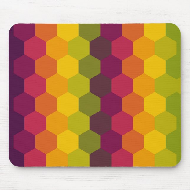 Hexa Sunset Fade Mouse pad (Front)