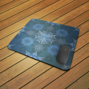 Hexa triangles yantra petals inscription mouse pad