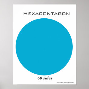 Hexacontagon Poster of Polygon