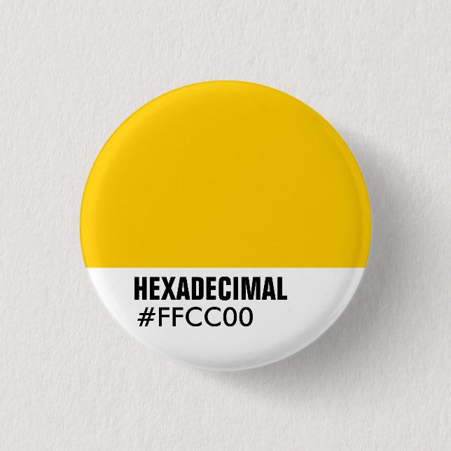 HEXADECIMAL Color Template - Custo... - Customized Button (Front)