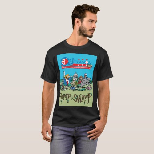 Hexagon 2019 Romp in the Swamp Dark T_Shirts