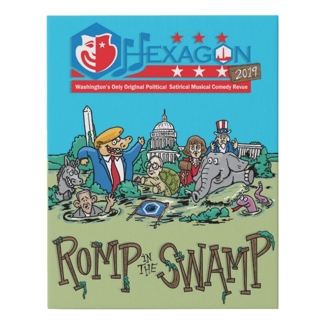 Hexagon 2019: Romp in the Swamp Faux Canvas Print (Front)
