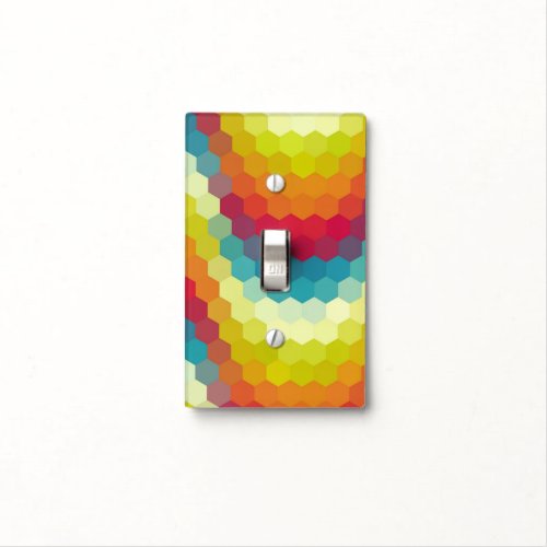 Hexagon Abstract Art Light Switch Cover