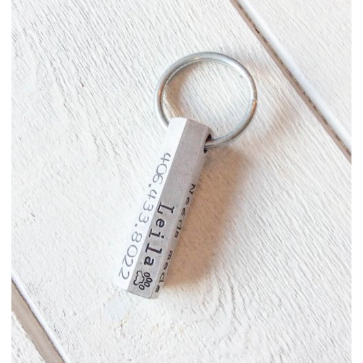 Hexagon Aluminum Pet ID Tag (Front)