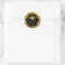 hexagon bee logo on black