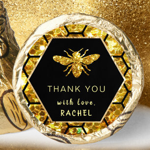 hexagon bee thank you hershey®'s kisses®