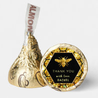 hexagon bee thank you hershey®'s kisses®