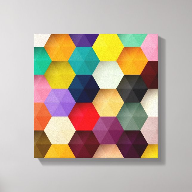 Hexagon canvas print (Front)