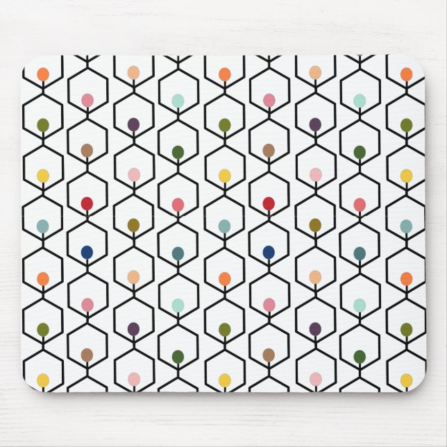 Hexagon Chains Mouse Pad (Front)