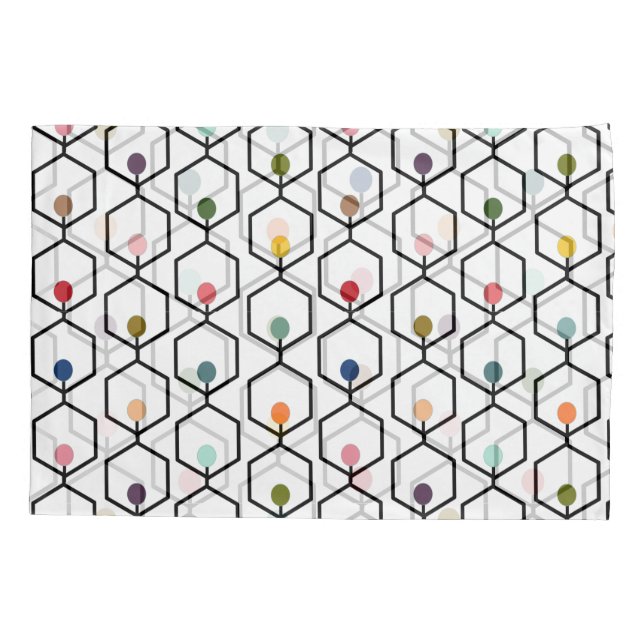 Hexagon Chains Pillow Case (Back)