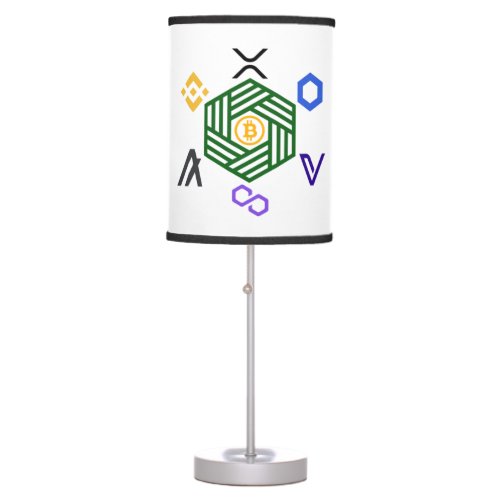 Hexagon Crypto Design  Table Lamp