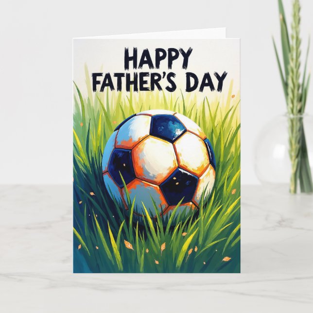 Hexagon Fathers Day Sphere Card (Front)