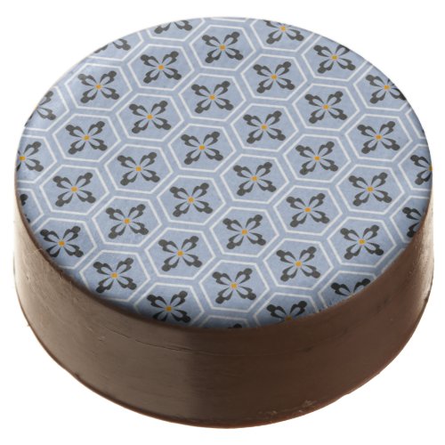 Hexagon Floral Icons Chocolate Covered Oreo