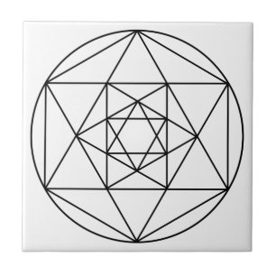 Hexagon Gem1 Ceramic Tile
