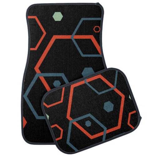 Hexagon Geometric Pattern      Car Floor Mat