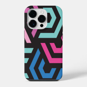 Hexagon Geometric Pattern iPhone 14 Pro Case