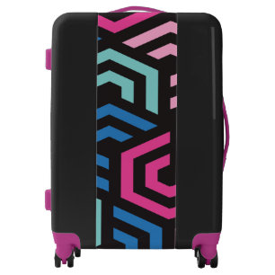 Hexagon Geometric Pattern Luggage