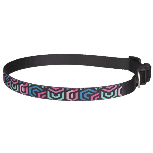 Hexagon Geometric Pattern      Pet Collar (Right)