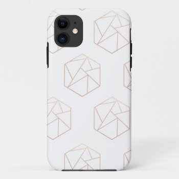 Hexagon Geometric Phone Case by Opheliafpg at Zazzle