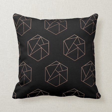 Hexagon Geometric Pillow