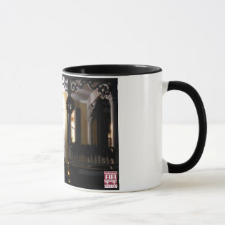 Hexagon House Porch at Night Mug