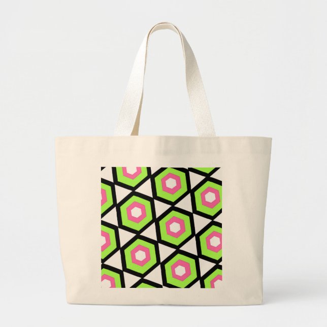 Hexagon Large Tote Bag (Front)