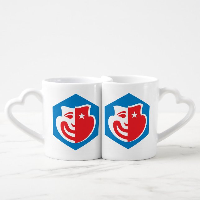 Hexagon Logo Nesting Mugs (Front Nesting)