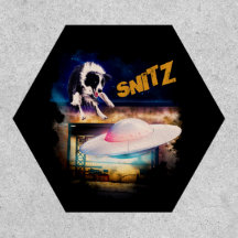 hexagon patch with Snitz from Bob's Saucer Repair