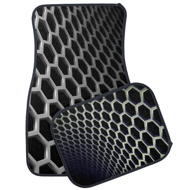 Hexagon Pattern Car Floor Mat (Set)
