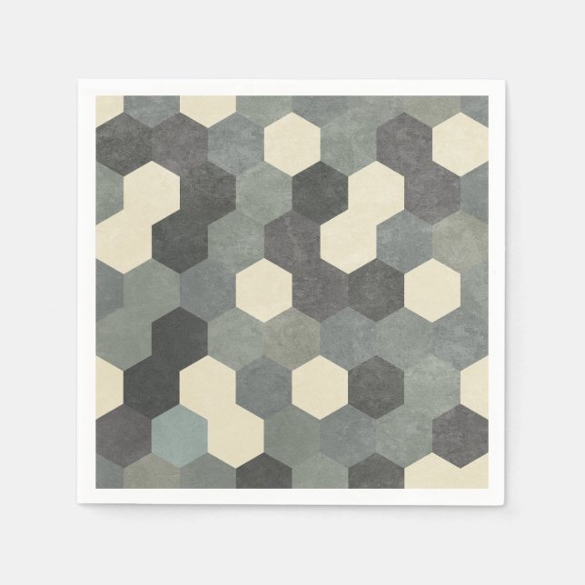 Hexagon Pattern Napkins (Front)